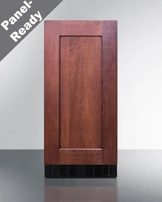Wooden Summit ASDS1523IF 15" Wide Built-In All-Refrigerator with 'Panel-Ready' text on a gray background