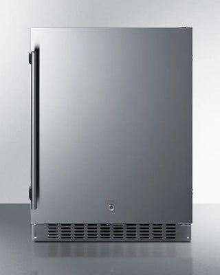 Summit ASDS2413CSS 24" Wide Built-In All-Refrigerator on a white background