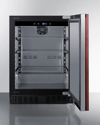 Summit ASDS2413IF 24" Wide Built-In All-Refrigerator with open door on a white background