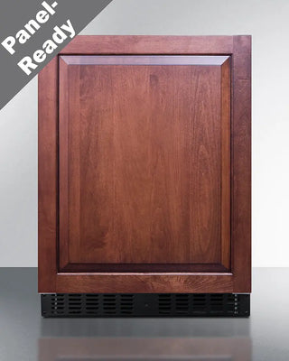 Wooden Summit ASDS2413IFLHD 24" Wide Built-In All-Refrigerator with 'Panel-Ready' text on a gray background