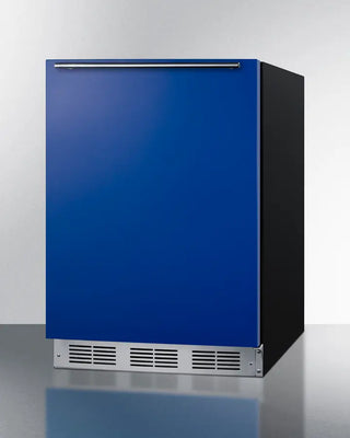 Blue Summit BAR631BKBADA 24" Wide All-Refrigerator with black frame on a white background