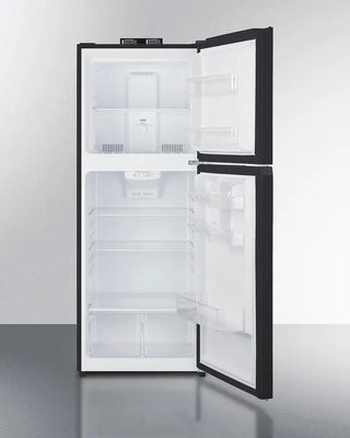 Empty Summit BKRF1087B 24" Wide Wide Break Room Refrigerator-Freezer on a white background
