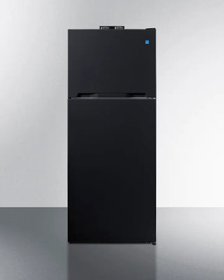 Black Summit BKRF152B 28" Wide Top-Mount Refrigerator-Freezer on a white background