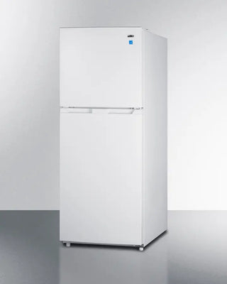 White Summit FF1088WIM 24" Wide Top Mount Refrigerator-Freezer with Icemaker on a white background