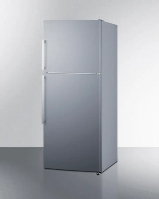Silver Summit FF1514SSIM 28" Wide Top Mount Refrigerator-Freezer With Icemaker on a white background