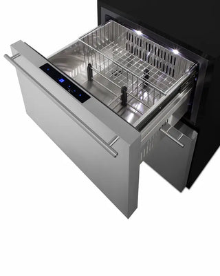Summit ADFD243 24" Wide 2-Drawer All-Freezer, ADA Compliant, 3.71 cu.ft.(Panels Not Included)