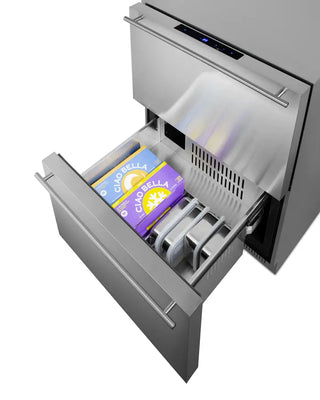 Summit ADFD243CSS 24" Wide 2-Drawer All-Freezer, ADA Compliant, 3.7 cu.ft.