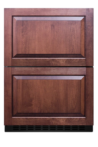 Summit ADFD243OS 24`` Wide Outdoor 2-Drawer All-Freezer, ADA Compliant, 3.7 cu.ft.(Panels Not Included)