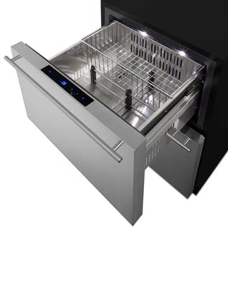 Summit ADFD243PNR 24" Wide 2-Drawer All-Freezer, ADA Compliant, 3.7 cu.ft.