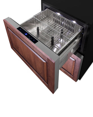 Summit ADRD241OS 24" Wide Outdoor 2-Drawer All-Refrigerator, ADA Compliant, 3.7 cu.ft.(Panels Not Included)
