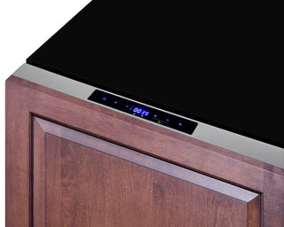 Summit ADRF244OS 24`` Wide Outdoor 2-Drawer Refrigerator-Freezer, ADA Compliant, 3.32 cu.ft.(Panels Not Included)