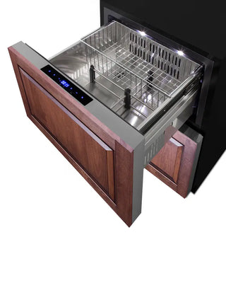 Summit ADRF244PNR 24" Wide 2-Drawer Refrigerator-Freezer, ADA Compliant, 3.32 cu.ft. 
