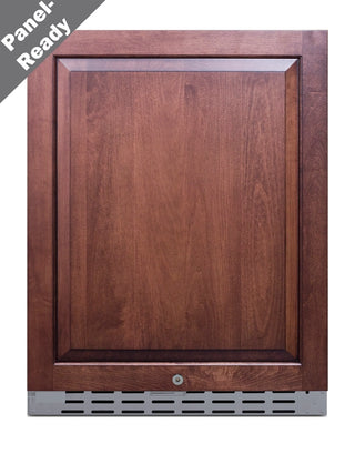 Summit AL55OSCSSIFLHD 24`` Built-In Panel-Ready Outdoor Refrigerator, ADA Compliant, 4.2 cu.ft. (LHD)