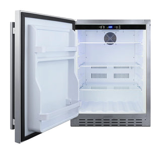 Summit AL55OSCSSLHD 24`` Wide Built-In Outdoor All-Refrigerator, ADA Compliant, 4.2 cu.ft