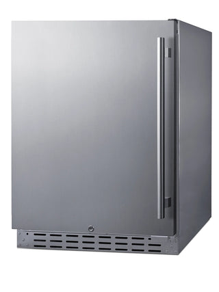 Summit AL55OSCSSLHD 24`` Wide Built-In Outdoor All-Refrigerator, ADA Compliant, 4.2 cu.ft
