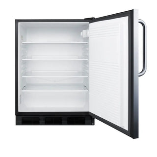 Summit AL752BKSSTB 24" Wide ADA Compliant All-Refrigerator, 5.3 cu.ft.