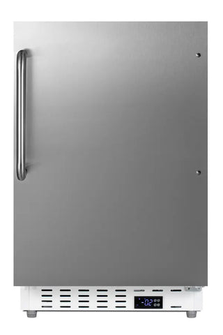 Summit ALFZ36SSTB 21`` Wide Built-In All-Freezer, ADA Compliant, Stainless Steel Door, 2.68 cu.ft.