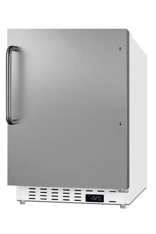 Summit ALFZ36SSTB 21`` Wide Built-In All-Freezer, ADA Compliant, Stainless Steel Door, 2.68 cu.ft.