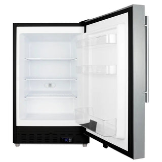 Summit ALFZ37BCSSHV 21" Wide Built-In All-Freezer, ADA Compliant, Stainless Steel, 2.68 cu.ft.