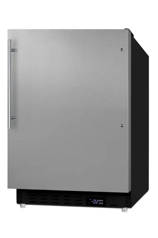 Summit ALFZ37BSSHV 21`` Wide Built-In All-Freezer, ADA Compliant, Black Cabinet, 2.68 cu.ft.