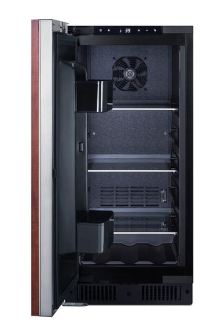 Summit ALR15BSSPNRLHD 15`` Wide Built-In All-Refrigerator ADA Compliant, 2.2 cu.ft. Left Hand Door (Panel Not Included)