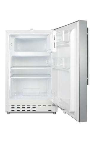 Summit ALRF48SSHV 21`` Wide Built-In Refrigerator-Freezer, ADA Compliant, 2.68 cu.ft. 