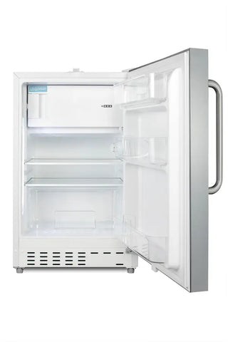 Summit ALRF48SSTB 21" Wide Built-In Refrigerator-Freezer, ADA Compliant, 2.68 cu.ft. 