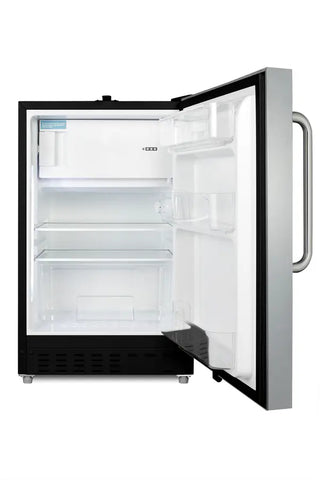 Summit ALRF49BCSS 21" Wide Built-In Refrigerator-Freezer, ADA Compliant, 2.68 cu.ft. 