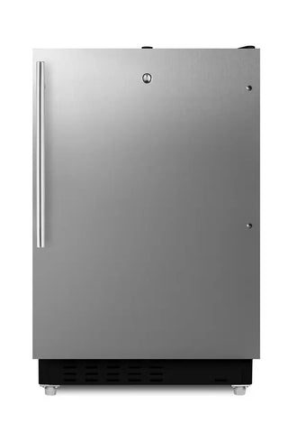 Summit ALRF49BSSHV 24" Wide Built-In Refrigerator-Freezer ADA Compliant with Stainless Steel Door, 2.68 cu.ft.