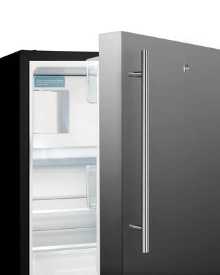 Summit ALRF49BSSHV 24" Wide Built-In Refrigerator-Freezer ADA Compliant with Stainless Steel Door, 2.68 cu.ft.