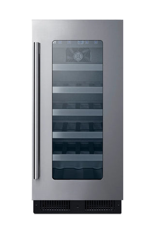 Summit ALWC15CSS 15" Wide Built-In Beverage Center, ADA Compliant, Stainless Steel Cabinet, 2.2 cu.ft.