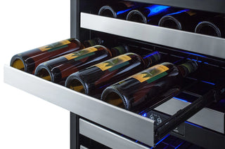 Summit ALWC532 24" Wide Built-In Beverage Center, ADA Compliant, Black Cabinet