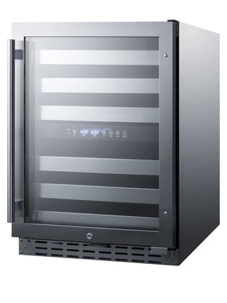 Summit ALWC532CSS 24" Wide Built-In Dual Zone Beverage Center, ADA Compliant, Stainless Steel Cabinet (46 Bottle Capacity)