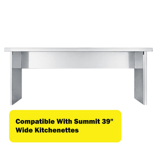 Summit APSS39 39" Wide Stainless Steel Kitchenette Appliance Station Shelf