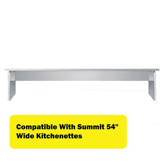 Summit APSS54 54" Wide Stainless Steel Kitchenette Appliance Station Shelf
