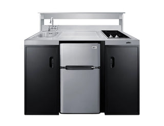 Summit APSS54 54" Wide Stainless Steel Kitchenette Appliance Station Shelf