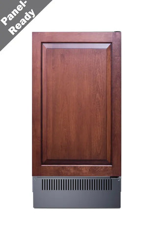 Summit BIM182IF 18" Wide Built-In Clear Icemaker Panel-Ready, Daily Ice Production 60 lbs., (Panel Not Included)
