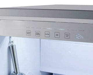 Summit BIM182IF 18" Wide Built-In Clear Icemaker Panel-Ready, Daily Ice Production 60 lbs., (Panel Not Included)