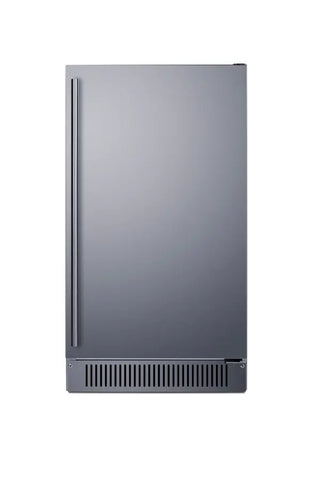 Summit BIM182OSADA 18" Wide Outdoor ADA Compliant Built-In Clear Icemaker, Stainless Steel