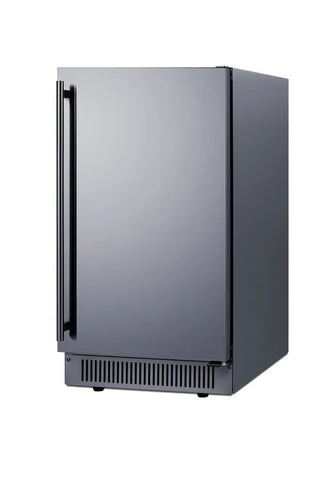Summit BIM182OSADA 18" Wide Outdoor ADA Compliant Built-In Clear Icemaker, Stainless Steel