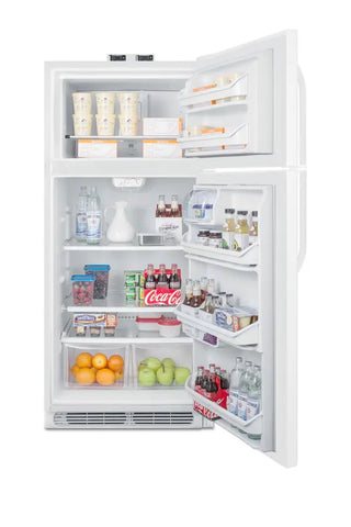 Summit BKRF18W 30" Wide 18 cu.ft. Break Room Refrigerator-Freezer