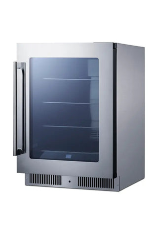 Summit CL24BV1CSS 24" Wide Built-In Beverage Center, Built-in Undercounter Design, 4.73 cu.ft.