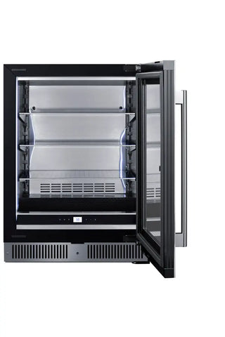 Summit CL24BV1CSS 24" Wide Built-In Beverage Center, Built-in Undercounter Design, 4.73 cu.ft.