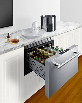 Summit COOL1D 18" Wide Built-In Beverage Cooler Drawer, 0.8 cu.ft. 