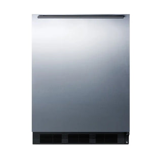 Summit CT663BKSSHH 24" Wide Refrigerator-Freezer with Dual Evaporator and Stainless Steel Door, 5.04 cu.ft.