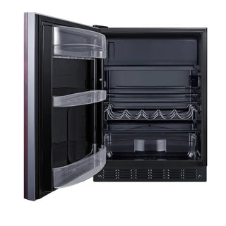 Summit CT66BK2SSIFADALHD 24" Wide Refrigerator-Freezer ADA Compliant (Panel Not Included), Left Hand Door Swing, 5.04 cu.ft.