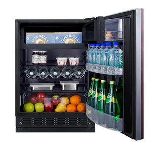 Summit CT66BK2SSRSIF 24" Wide Refrigerator-Freezer (Panel Not Included) with Dual Evaporator, 5.04 cu.ft.
