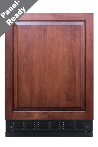 Summit CT66BK2SSRSIFLHD 24" Wide Refrigerator-Freezer (Panel Not Included) with Dual Evaporator, Left Hand Swing, 5.04 cu.ft.