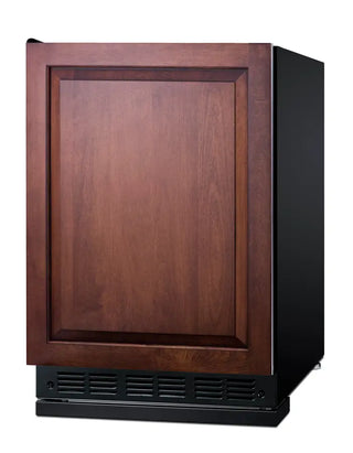 Summit CT66BK2SSRSIFLHD 24" Wide Refrigerator-Freezer (Panel Not Included) with Dual Evaporator, Left Hand Swing, 5.04 cu.ft.