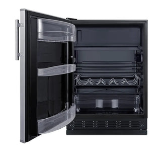 Summit CT66BK2SSRSLHD 24" Wide Refrigerator-Freezer, Cycle defrost, 5.0 cu.ft. 
